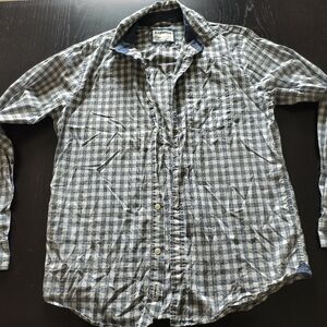 Express Shirt Button-Down Soft Wash Slim Fit Mens Medium